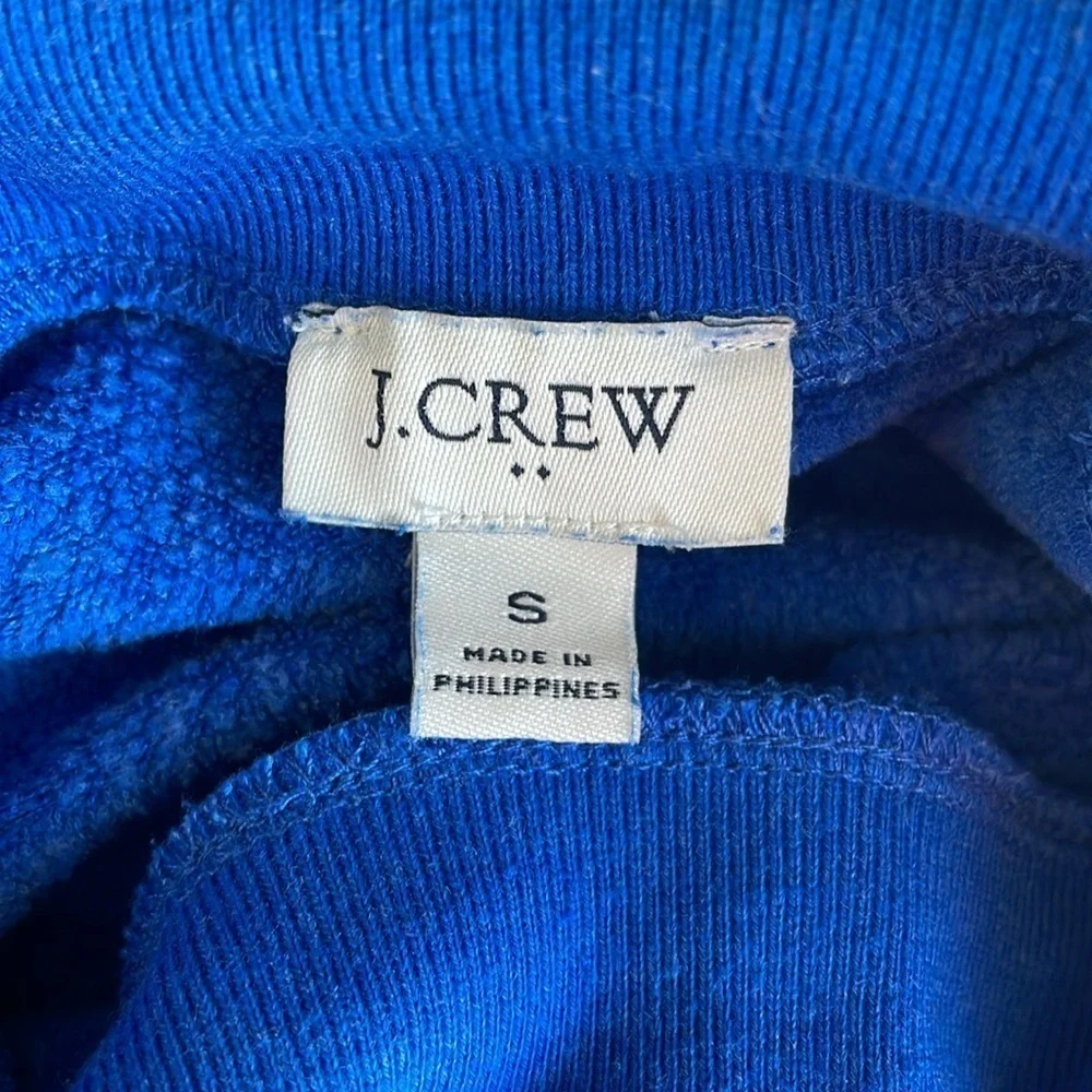 J.Crew Wide Button Collar Fleece Sweatshirt